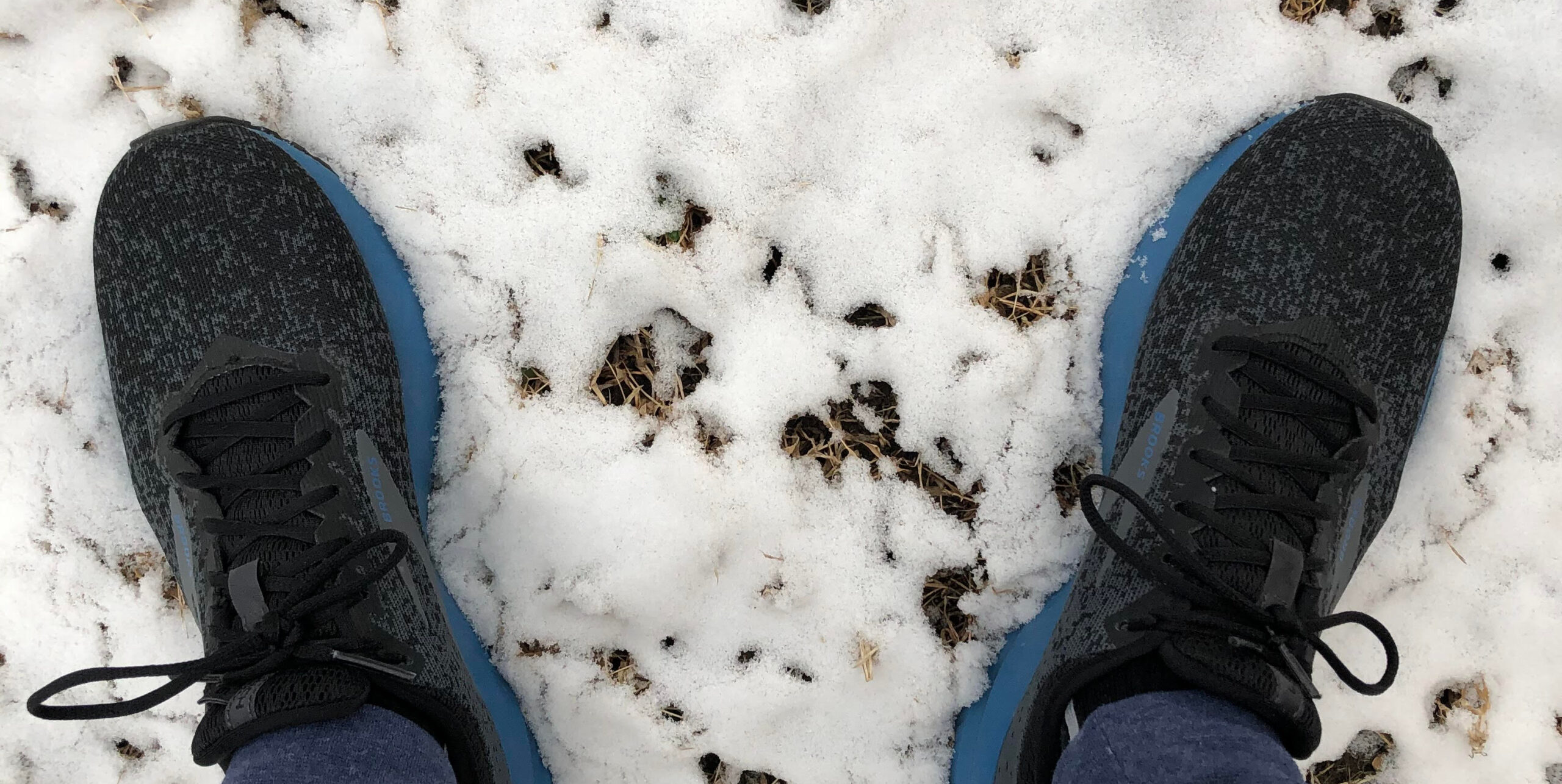 Running Shoes in Snow