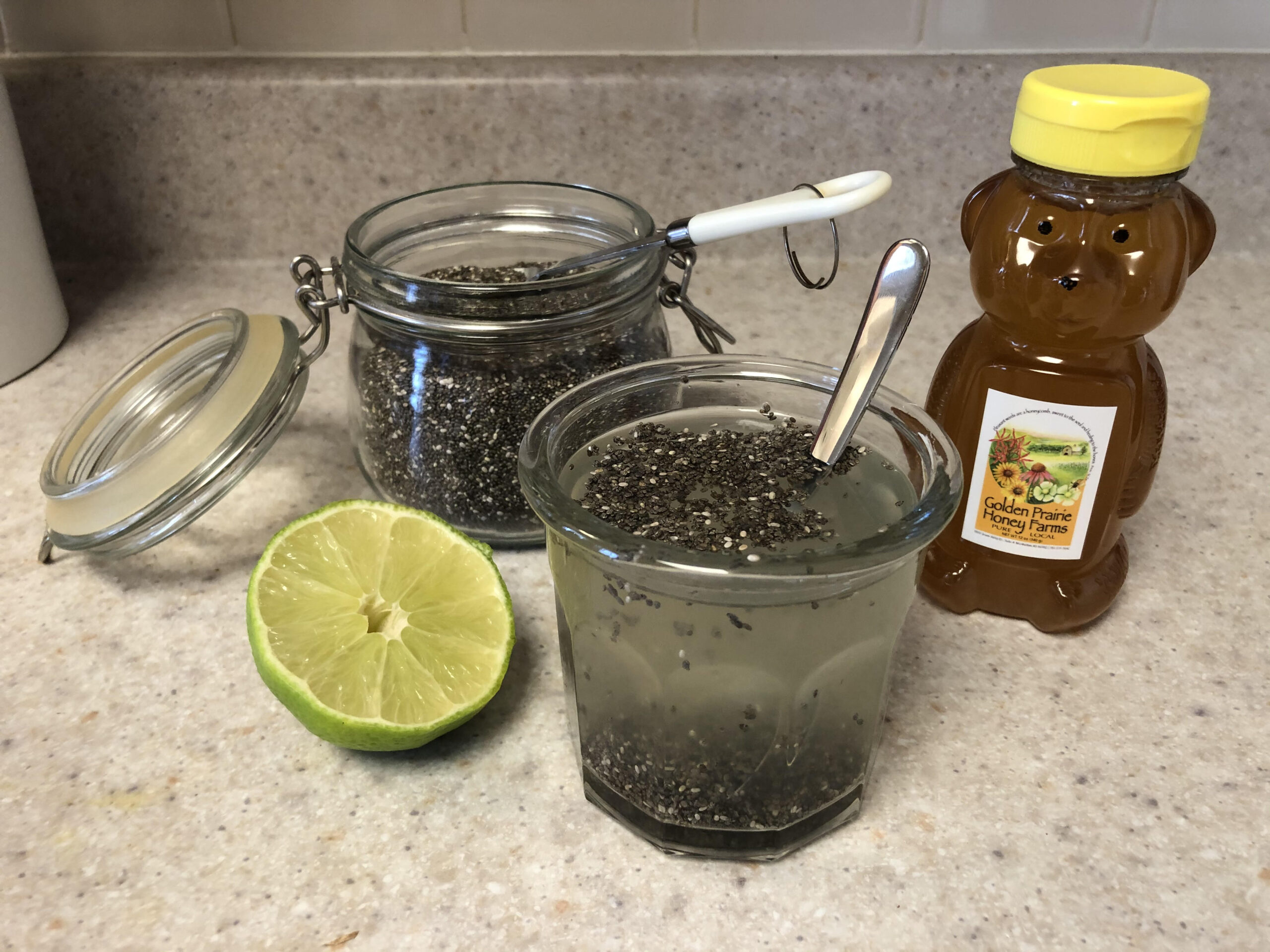 Chia Fresca and Ingredients