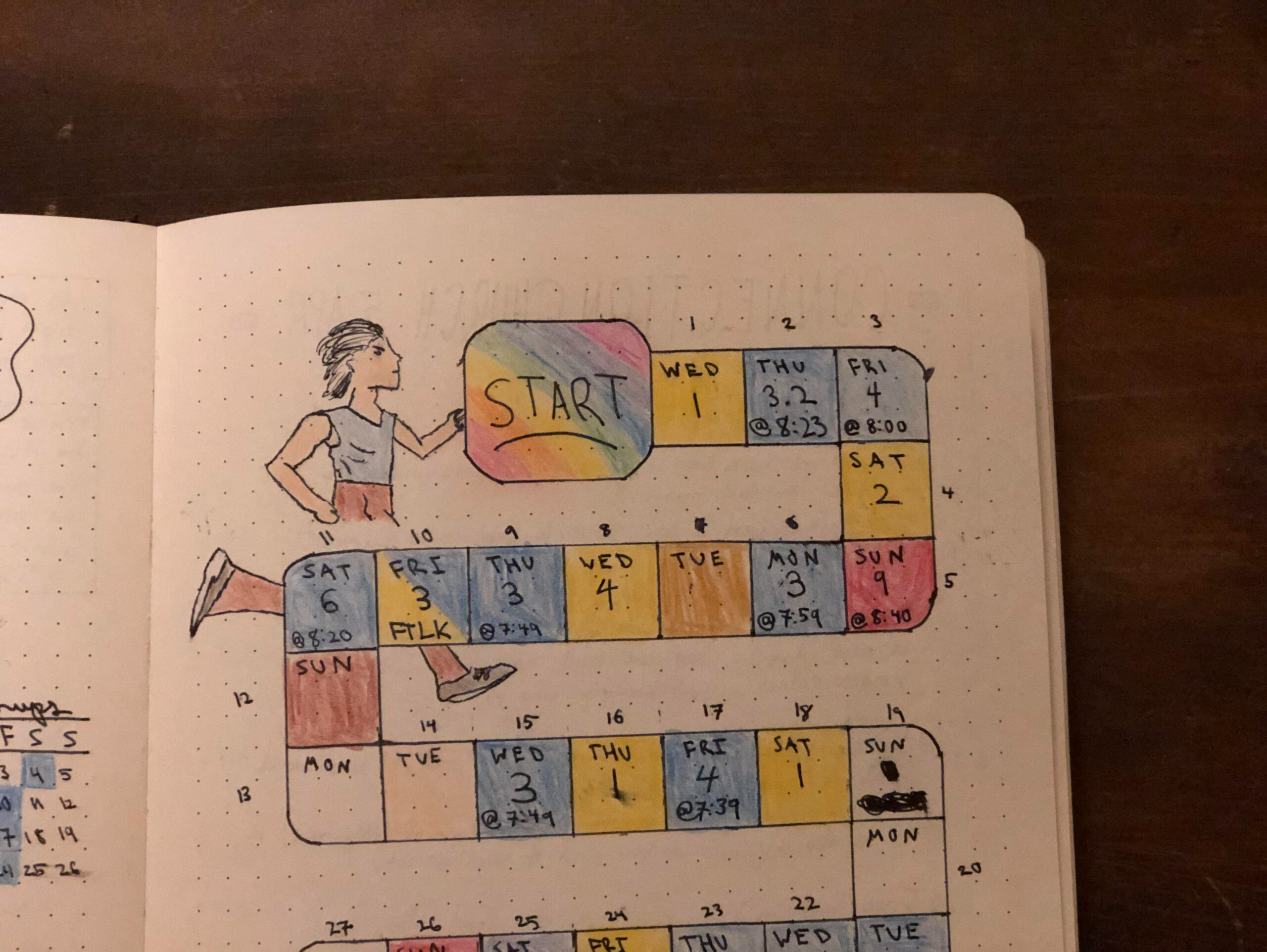 when you don't run, you don't have a good training log